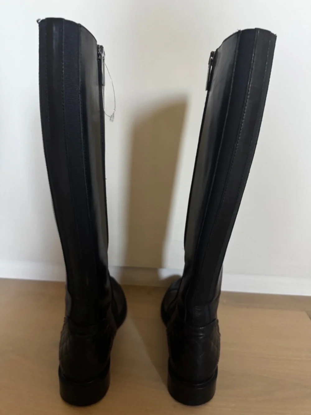 AQUAITALIA BLACK LEATHER RIDING BOOTS WOMENS SIZE 6
